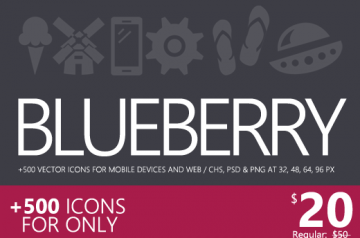 Premium Icons for Mobile Devices and Web – only $20
