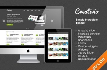 Gorgeous WordPress themes: Full Featured, Creative Theme