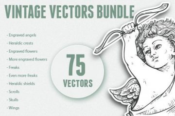 Vintage Vectors Bundle for only $20 (save $100)