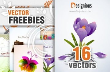 Free Floral Vector Pack & 6 cool vector illustrations