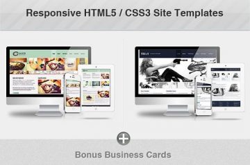 HTML5/CSS3 Site Templates for only $24 + Bonus