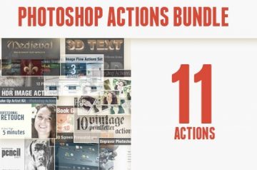 Vintage Photoshop Actions Bundle for only $25