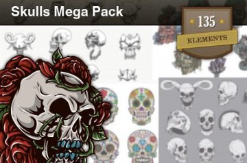135 Awesome Vector Skulls for just $20