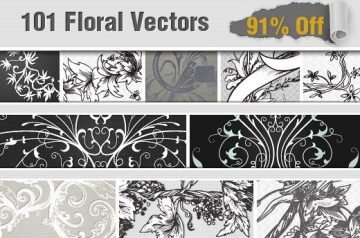 Only for 3 days: Get 101 Top-Quality Floral Vectors for Just $6