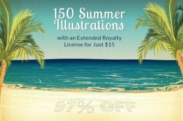 Monday Special: 150 Summer Illustrations with an Extended License - Just $15