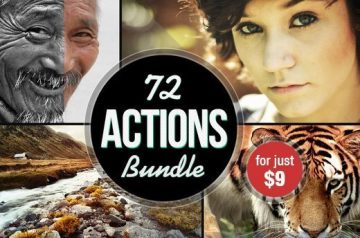 Amazing Photoshop Actions for Just $9: 72 Awesome Actions