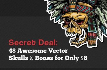 Awesome Vector Skulls & Bones for Only $8