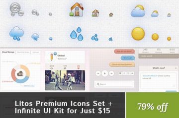 Premium Icons Set + Infinite UI Kit for Just $15