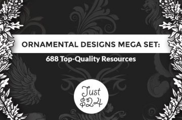 Ornamental Designs Mega Set: 688 Top-Quality Resources