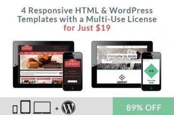 Responsive Wordpress Templates: 4 Responsive HTML & WordPress