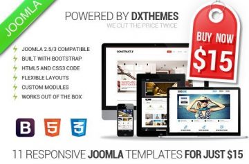 Responsive Joomla Templates for Just $15 (save $170)