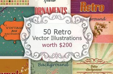 Retro Vector Illustrations with an Extended Royalty License (Value $200)