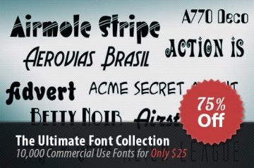 Ultimate Font Collection: 10,000 Commercial Use Fonts
