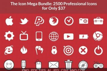 Icon Mega Bundle: 2500 Professional Icons for Just $37