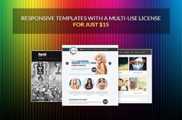 Responsive Web Templates with a Multi-Use License for Just $15