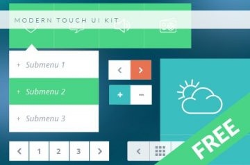 Free UI Kit: Modern Touch User Interface Kit