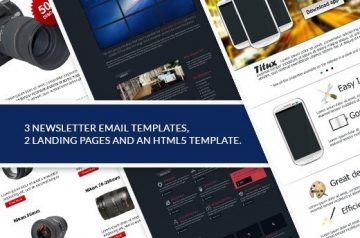 Design Mini Bundle: HTML5 Template, Landing Pages
