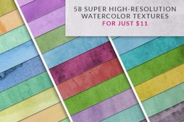 Best Texture: 58 Super High Resolution Watercolor Textures
