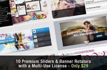 Banner Rotators and Sliders Bundle with a Multi-Use License for Only $29