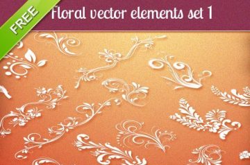 Free Flower Vectors Deal: 20 Top-Quality Vector Flower Swirls