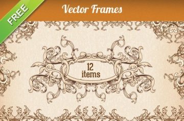 Vector Flower Frames: 12 Top-Quality Vector Flower Frames
