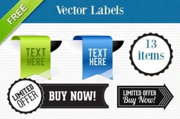 Free Deal: 13 Top-Quality Vector Labels