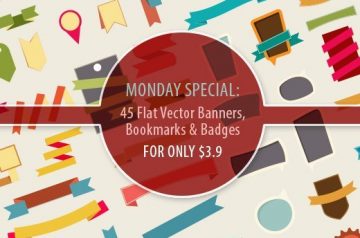Vector Banners, Bookmarks & Badges for Only $3.9
