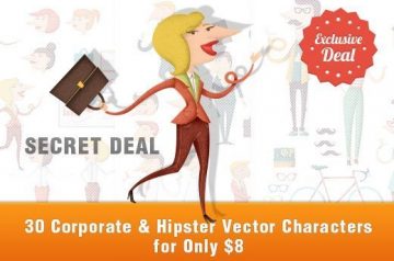 Corporate & Hipster Vector Characters for Only $8