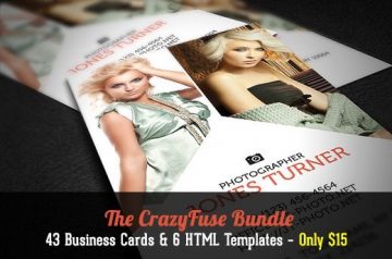 Amazing Business Cards & 6 HTML Templates – Only $15