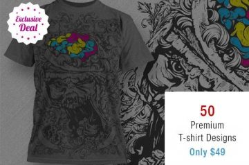 Awesome t-shirt Designs with an Extended Royalty License – Only $49