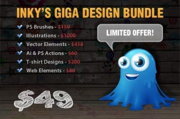 Inky's Giga Design Bundle: 1,500+ Premium Elements for Just $49