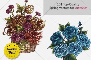 101 Top-Quality Spring Vectors for Just $19 (Value $110)