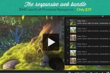 Responsive Web Bundle: $840+ worth of Premium Resources