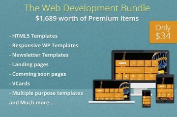 HTML Web Development Bundle: $1,689 worth of Premium Items