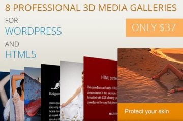 Professional Wordpress 3D Media Galleries for WordPress and HTML5