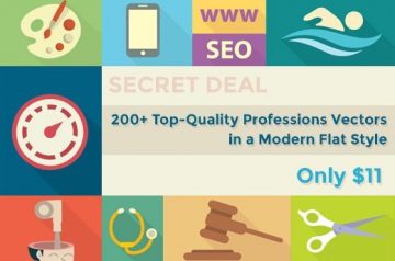 Secret Deal: 200+ Top-Quality Professions Vectors in a Modern Flat Style – Only $11