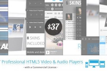 Professional HTML5 Video & Audio Players with a Commercial License