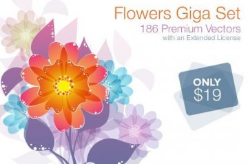 Realistic Vector Flowers with an Extended License