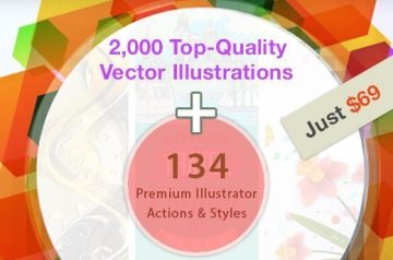 Top-Quality Illustrations & 134 Illustrator Actions – Only $69