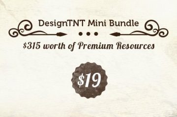 DesignTNT Mini Bundle: $315 worth of Vectors, Textures, Brushes & More – Only $19