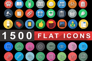 Get 1,500+ Stylish Flat Icons Perfect for Both Designers and Developers for Only $15