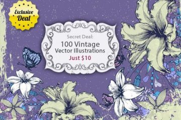 Special Vintage Illustrations with an Extended License