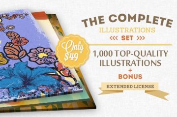 Complete Illustrations Set: 1,000 Top-Quality Illustrations