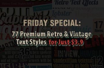 Vintage Text Styles: 77 Premium Retro & Vintage Text Styles