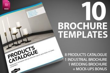 10 Premium InDesign Brochure Templates with Commercial License & Bonus – Only $29