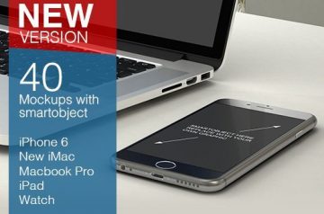 Best Mockups: 40 Realistic iPhone 6, Watch, iMac PSD Mock-Ups