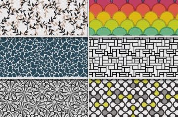 6 Free Geometric Seamless Patterns Bundle