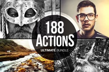 188 Spectacular Photoshop Actions from Tom Anders & Bonus