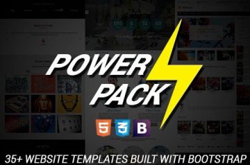 Stylish HTML5 Templates Built with Twitter Bootstrap 3 – From $19