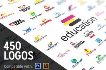 Professional Logo Templates in Ai and PSD Format: 450+